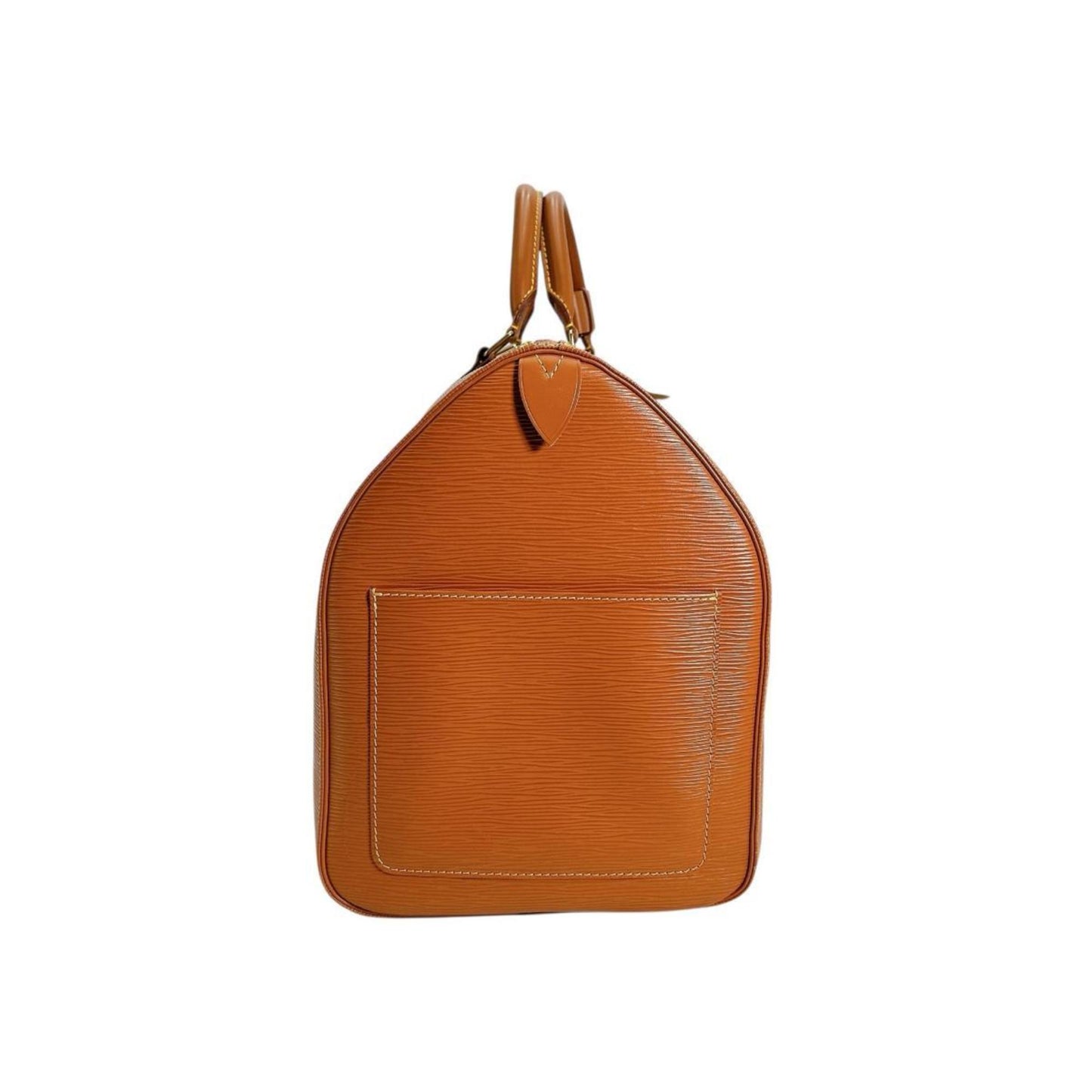 Louis Vuitton Keepall 50, Brown, Leather, travel