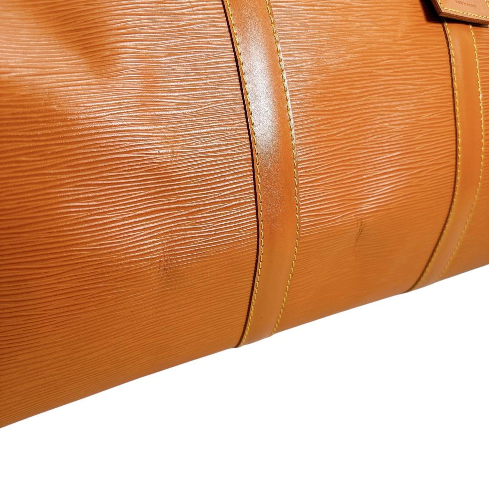 Louis Vuitton Keepall 50, Brown, Leather, travel