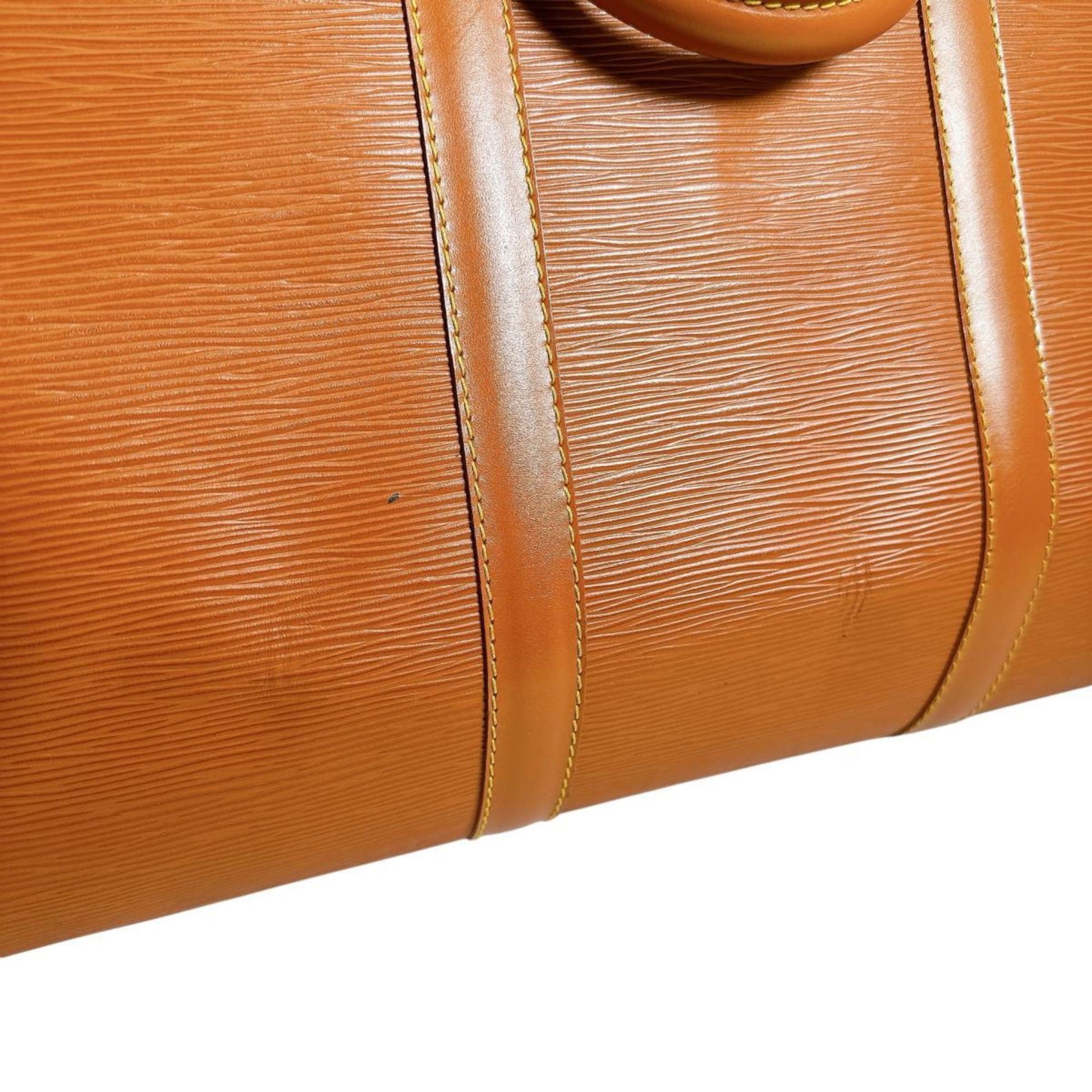 Louis Vuitton Keepall 50, Brown, Leather, travel