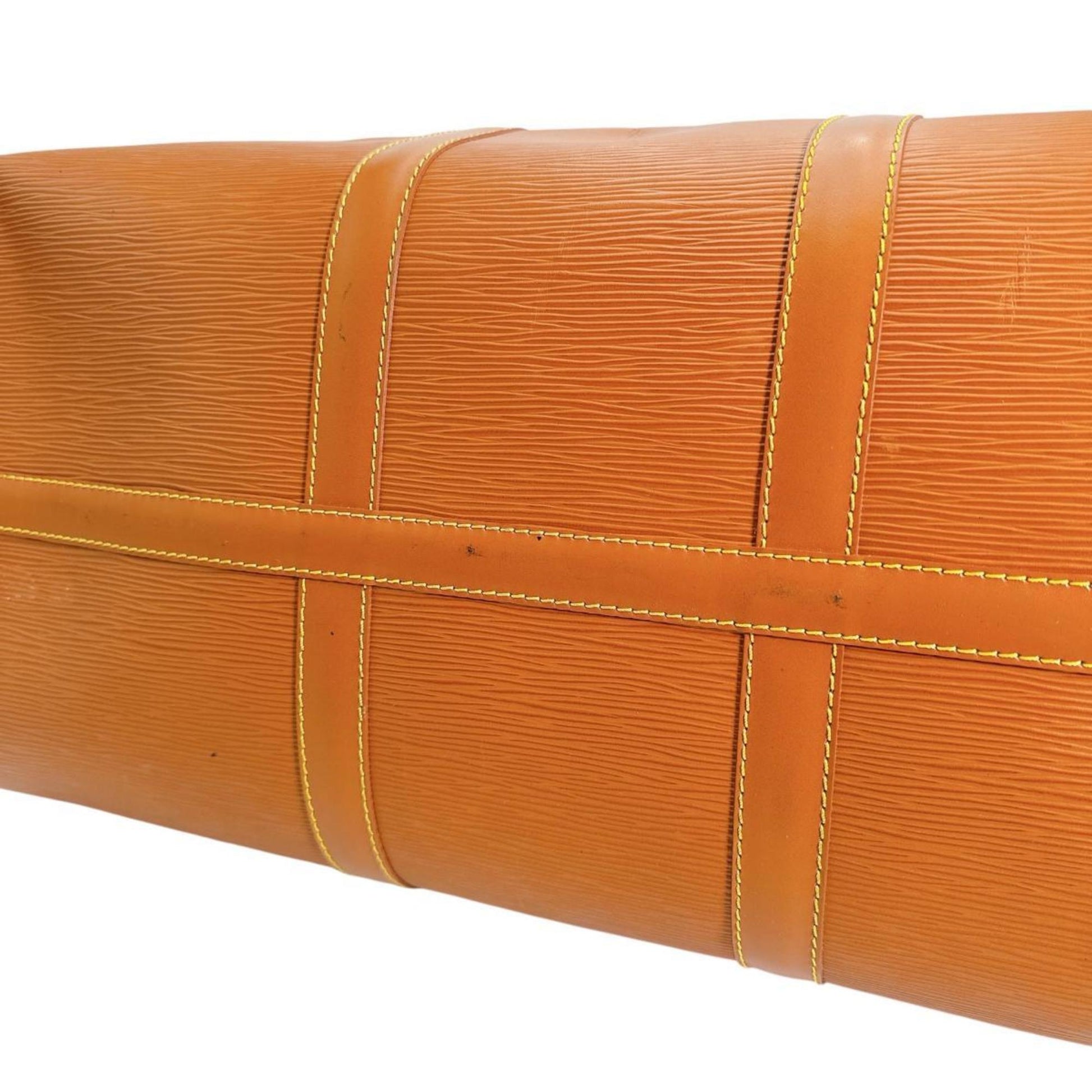 Louis Vuitton Keepall 50, Brown, Leather, travel