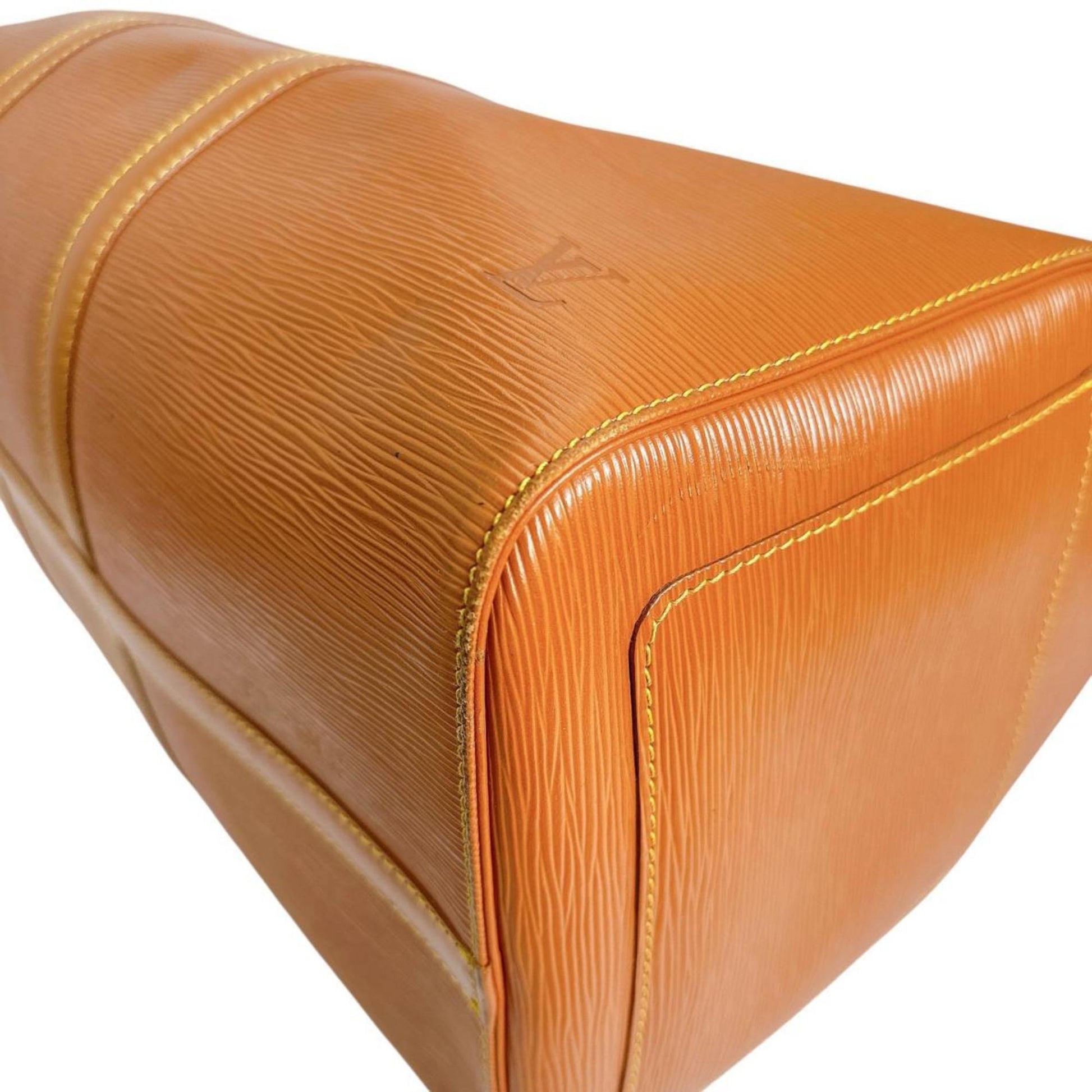 Louis Vuitton Keepall 50, Brown, Leather, travel