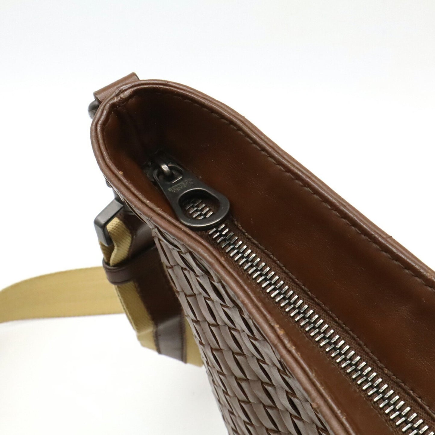 Bottega Veneta Intrecciato, Brown, Leather, shoulder