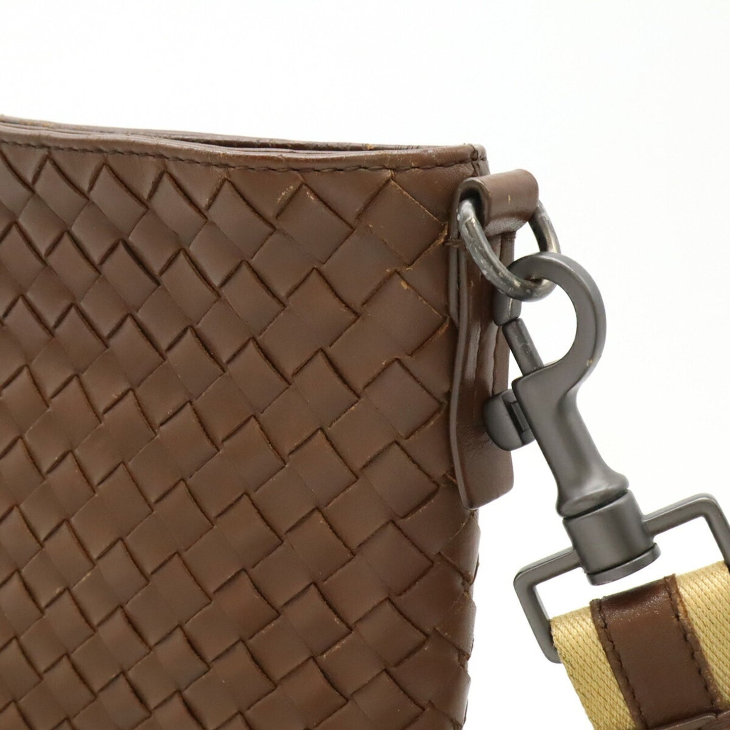 Bottega Veneta Intrecciato, Brown, Leather, shoulder