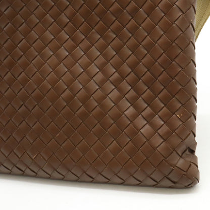 Bottega Veneta Intrecciato, Brown, Leather, shoulder