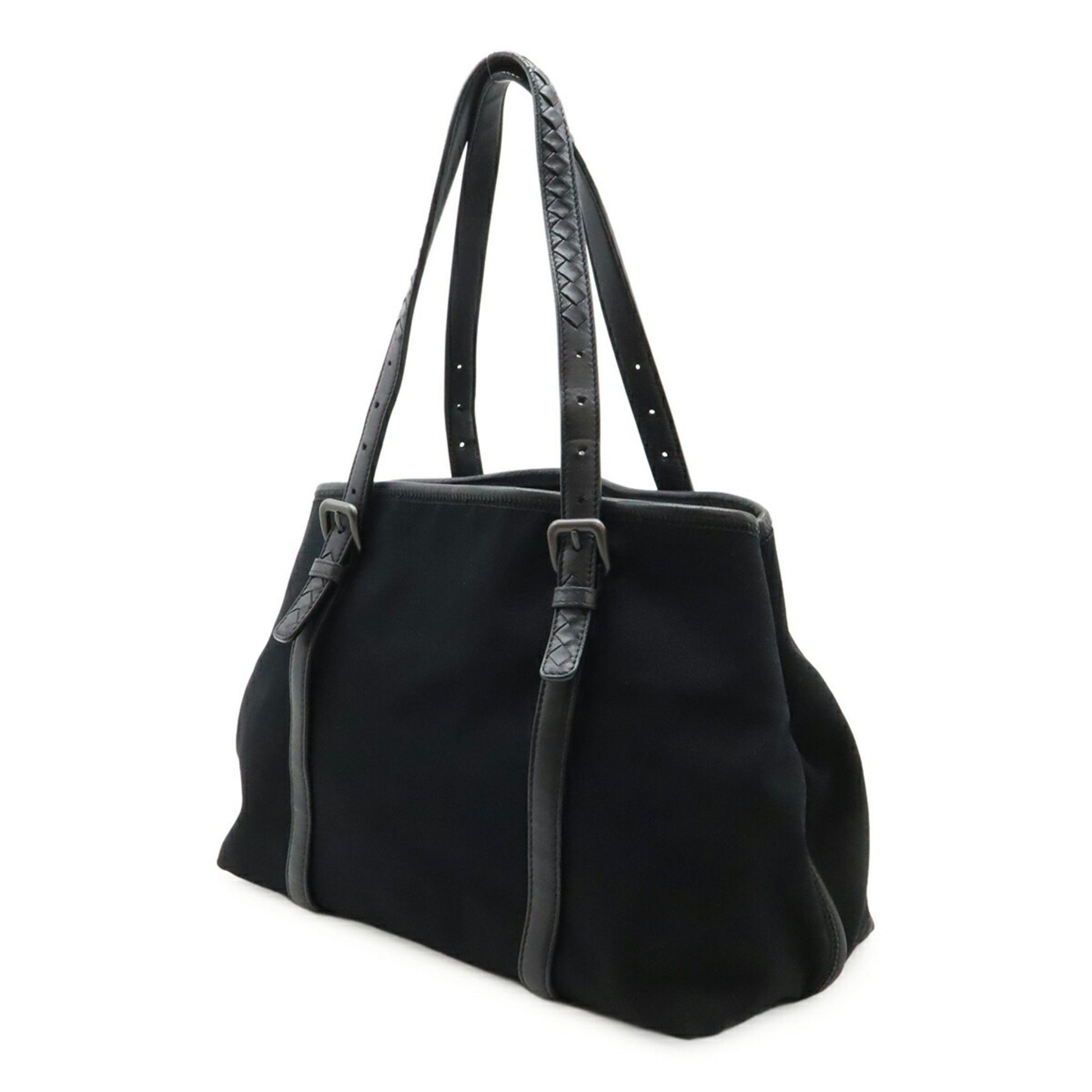 Bottega Veneta Vernice, Black, Canvas, tote