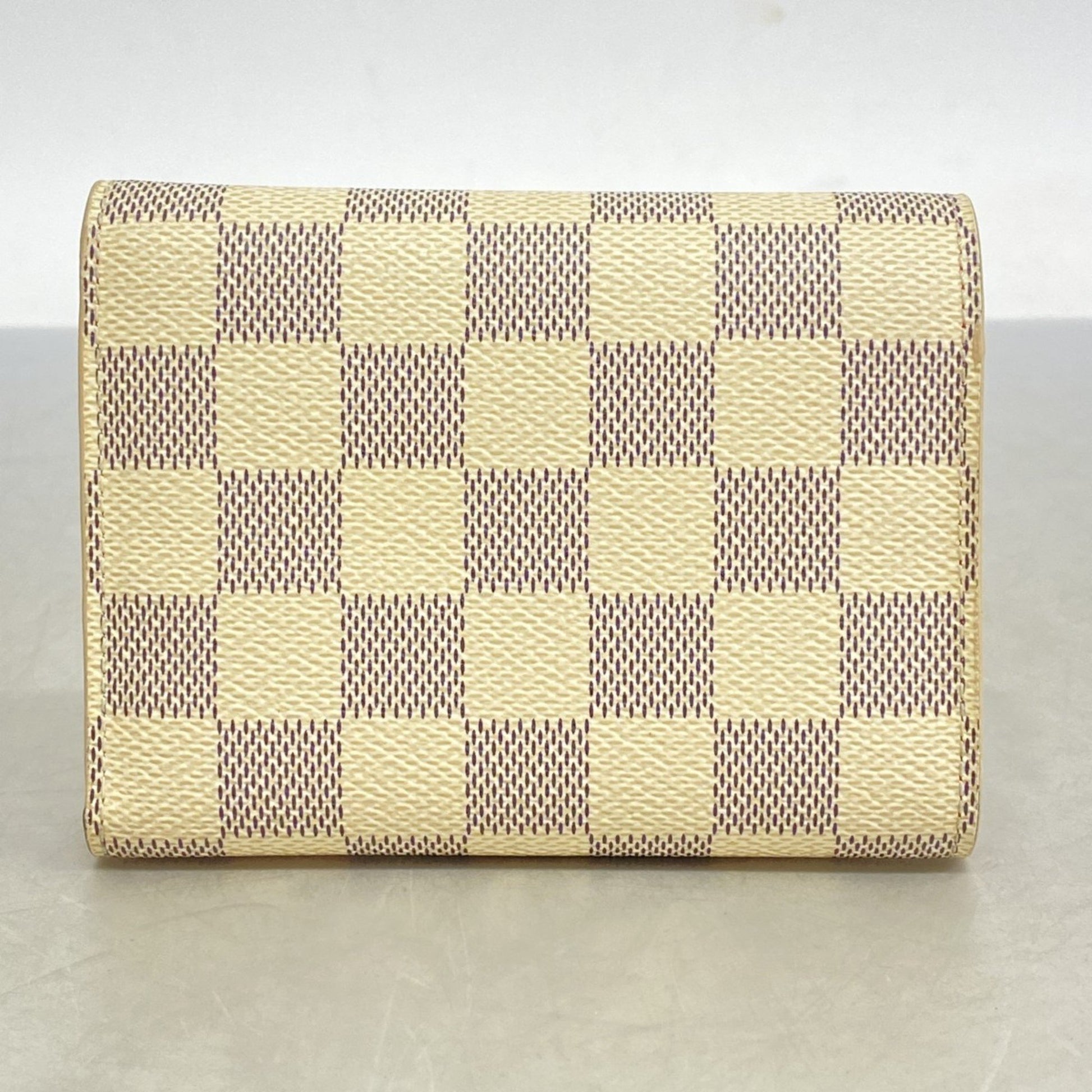 Louis Vuitton Victorine, White, Canvas, wallet