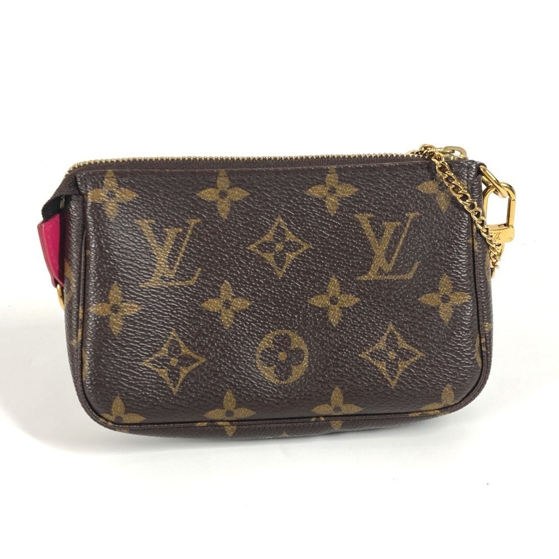 Louis Vuitton Mini Pochette Accessoires, Brown, Canvas, clutch