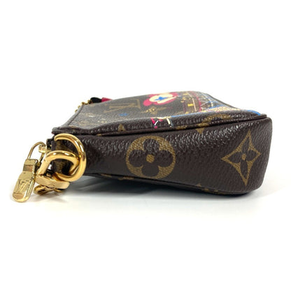 Louis Vuitton Mini Pochette Accessoires, Brown, Canvas, clutch