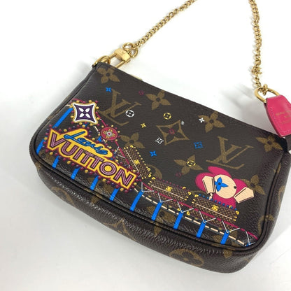 Louis Vuitton Mini Pochette Accessoires, Brown, Canvas, clutch