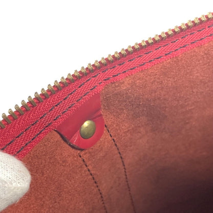 Louis Vuitton Keepall 50, Red, Leather, travel