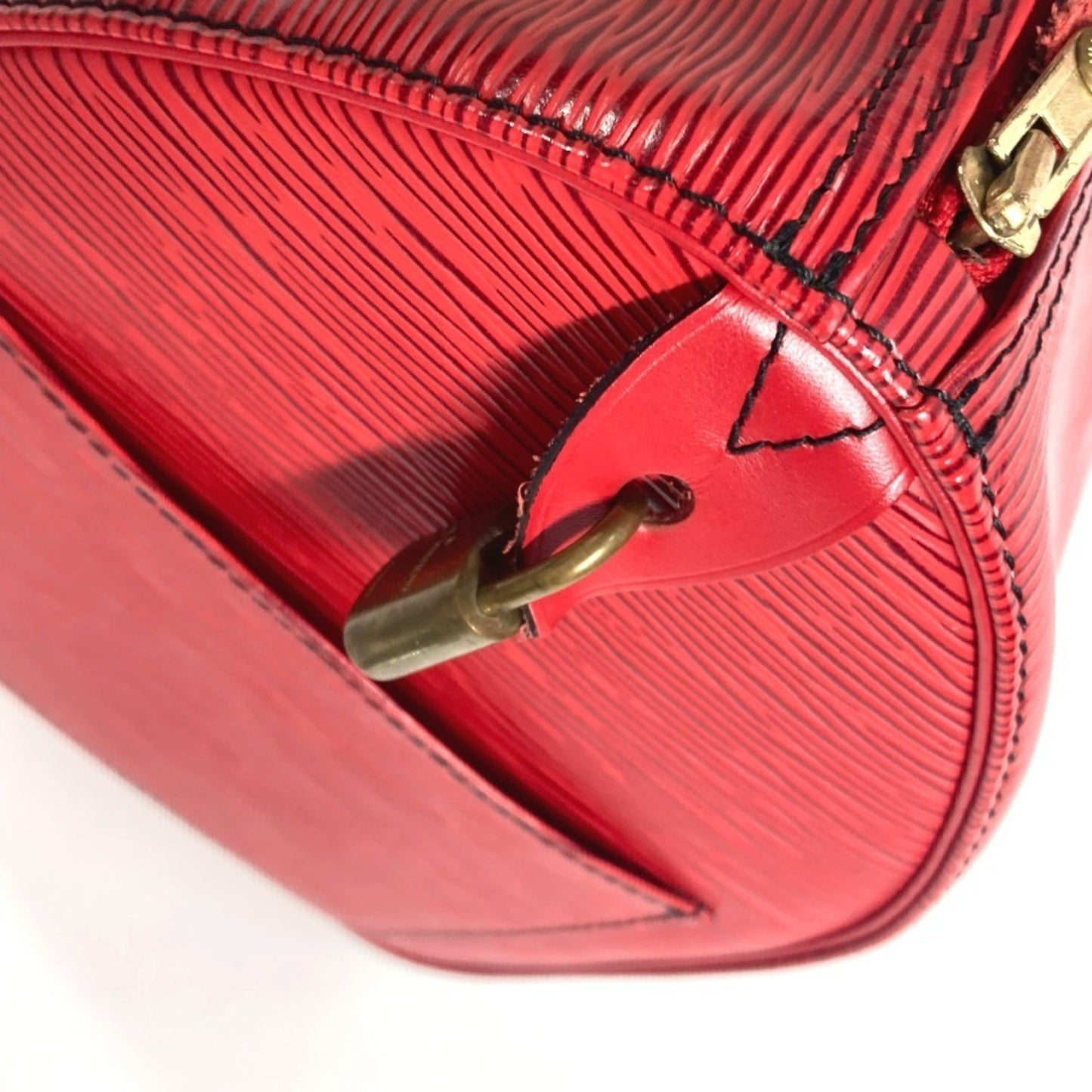 Louis Vuitton Speedy 30, Red, Leather, handbag