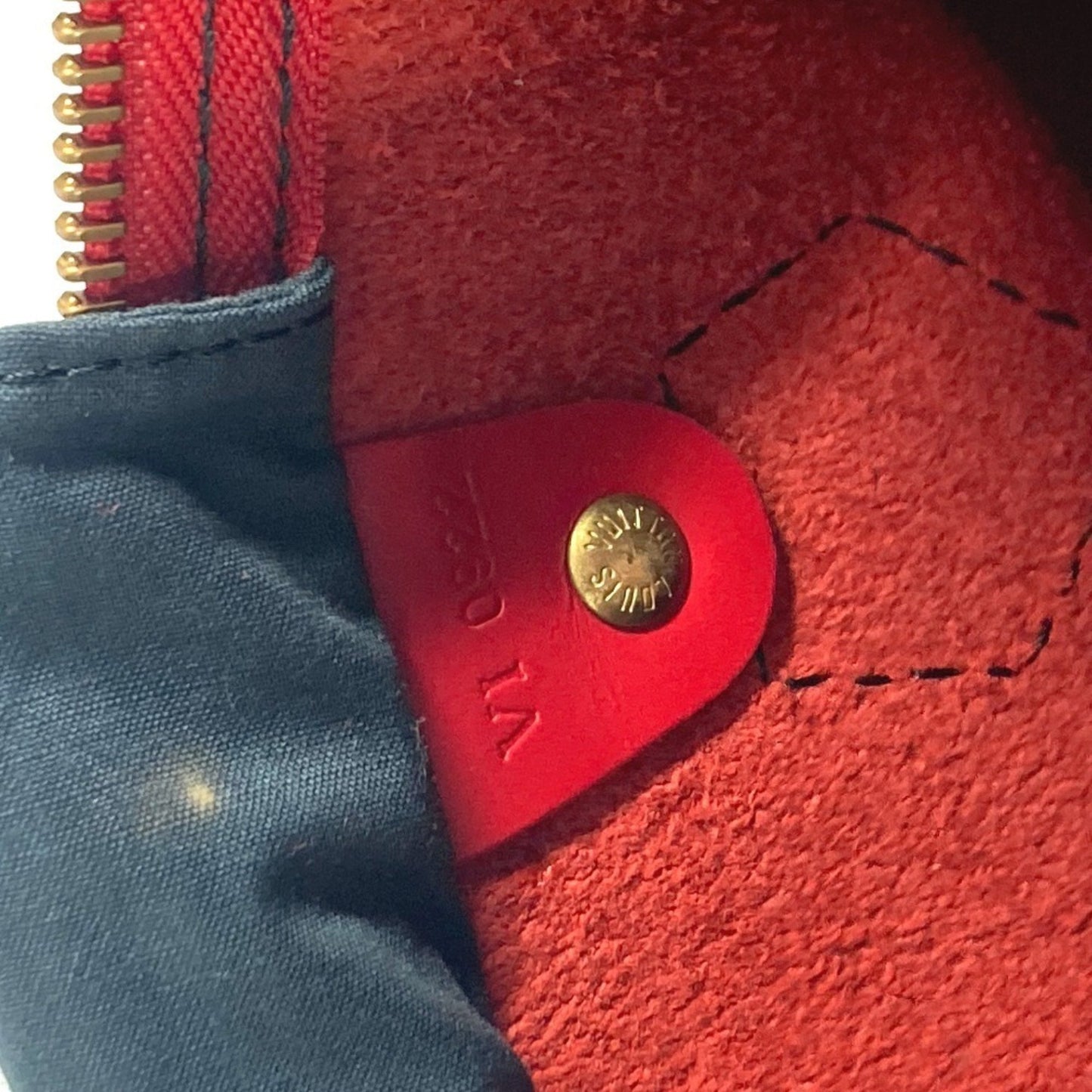 Louis Vuitton Speedy 30, Red, Leather, handbag