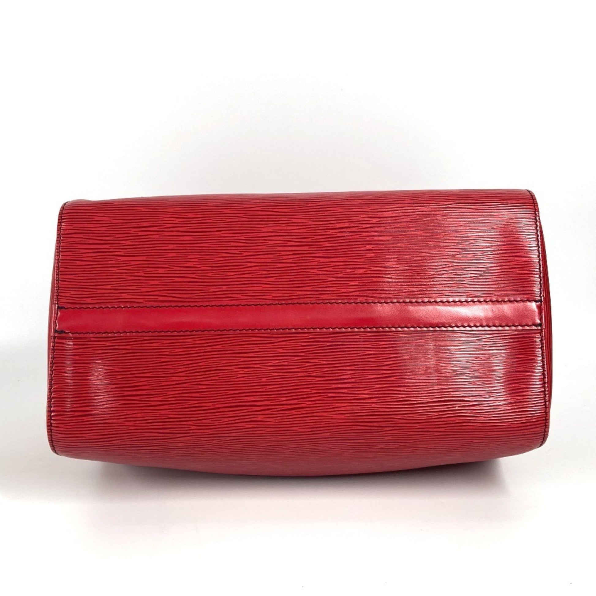 Louis Vuitton Speedy 30, Red, Leather, handbag