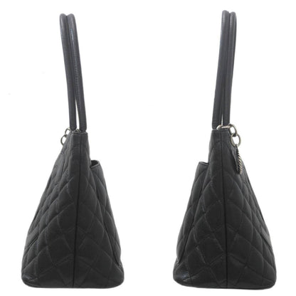 Chanel Medaillon, Black, Leather, tote
