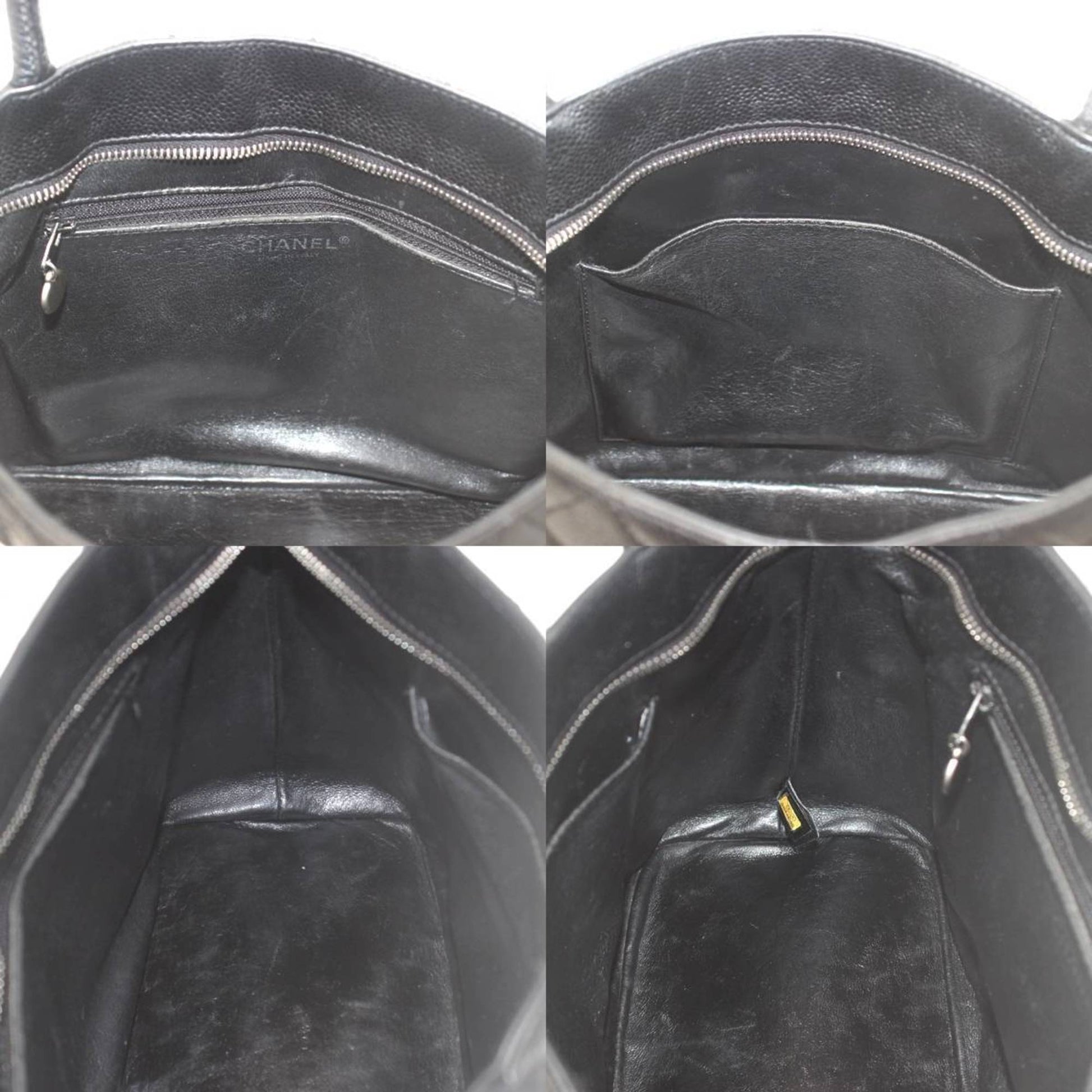 Chanel Medaillon, Black, Leather, tote
