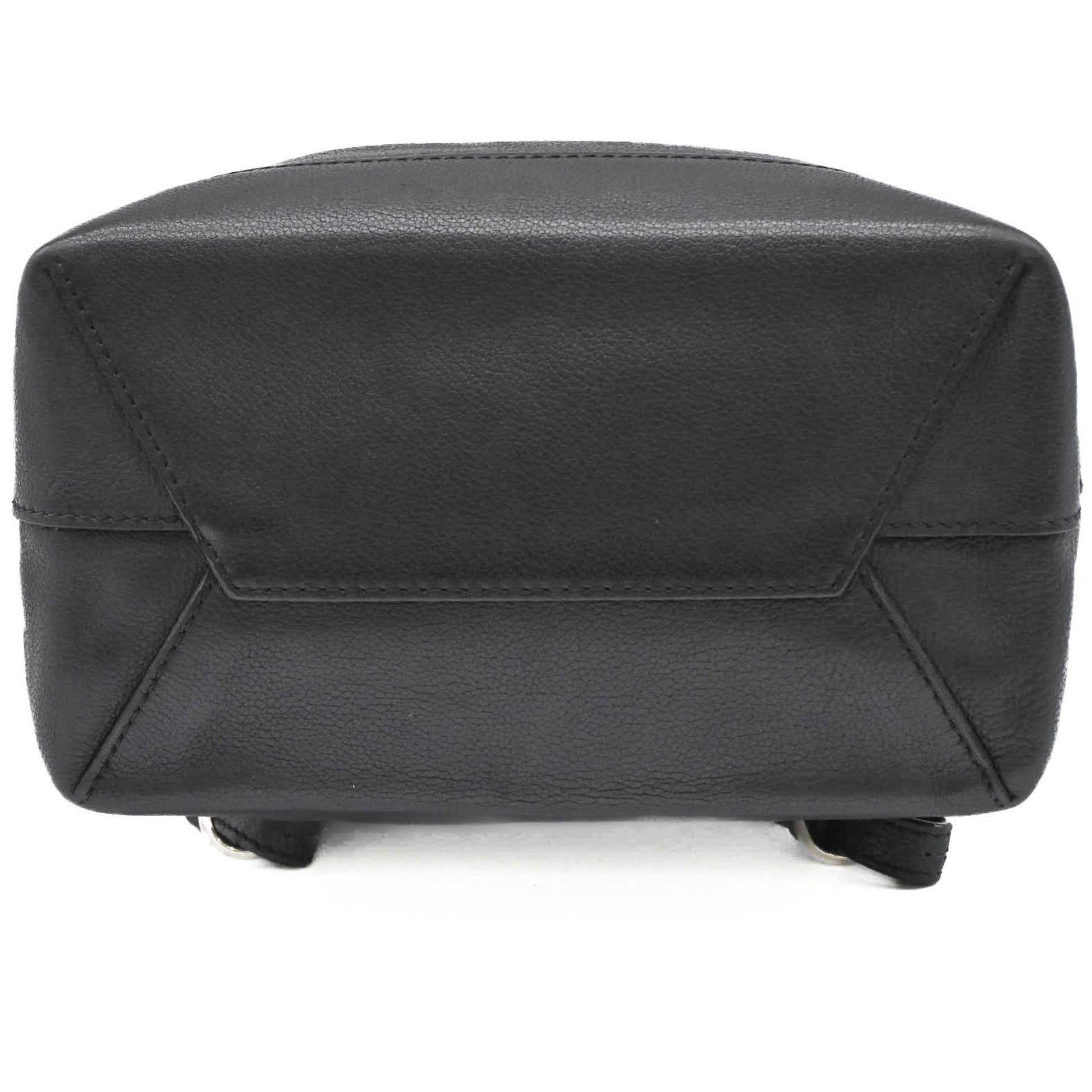 Louis Vuitton Lockme, Black, Leather, backpack