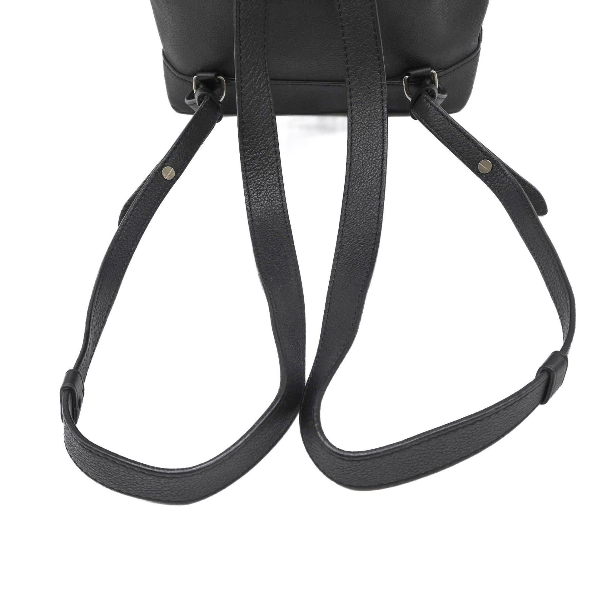 Louis Vuitton Lockme, Black, Leather, backpack