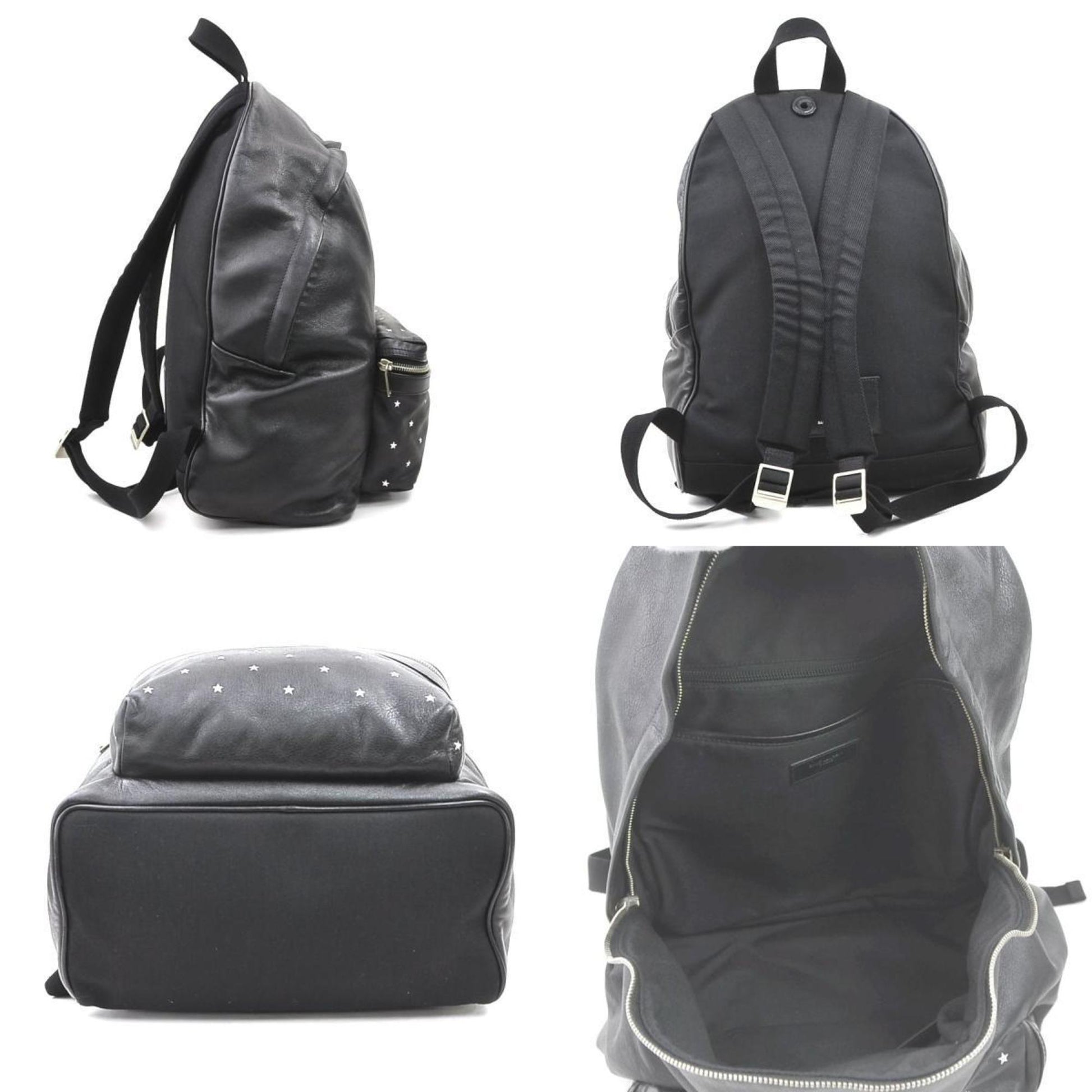 Saint Laurent City Backpack, Black, Leather, backpack