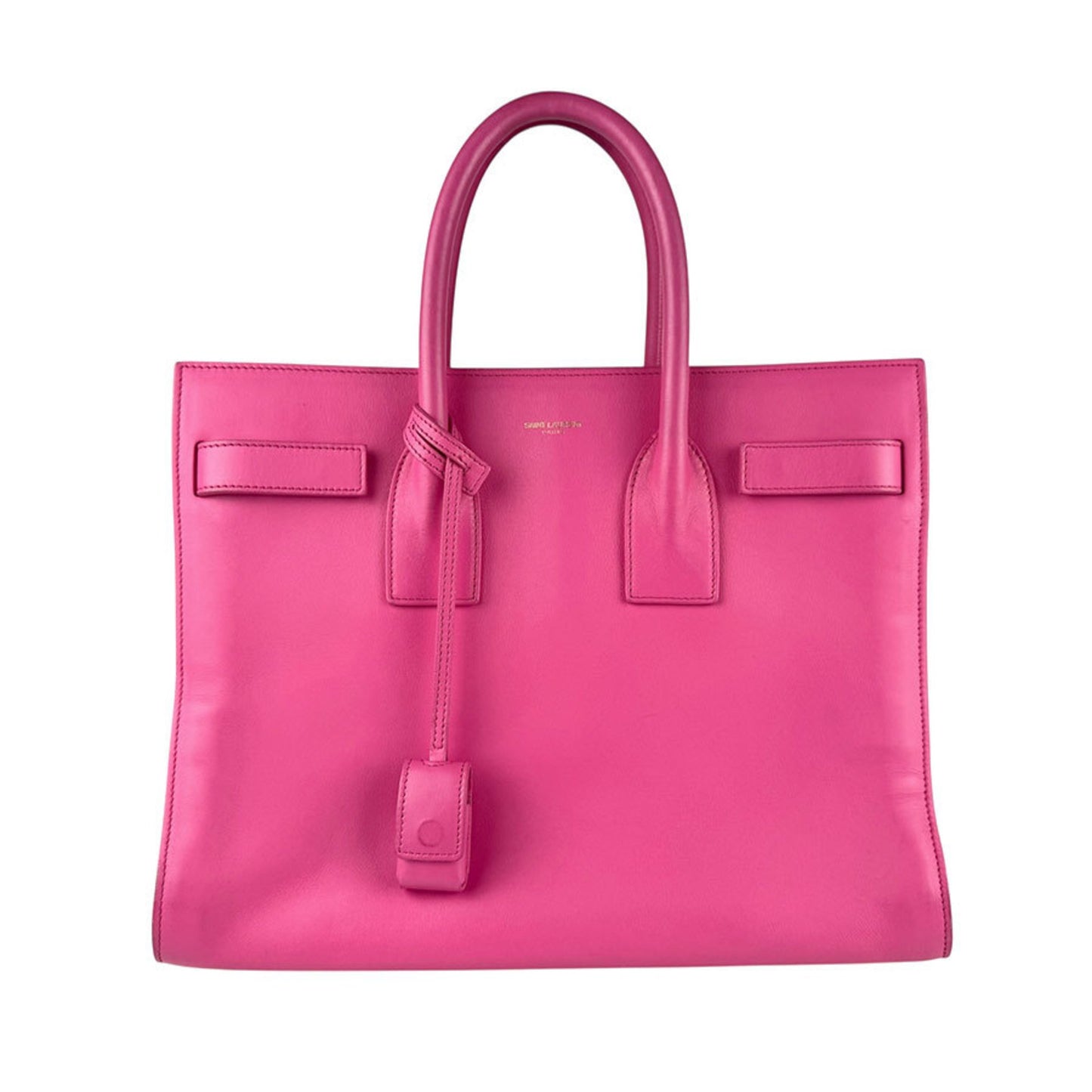 Saint Laurent Sac de jour, Pink, Leather, handbag