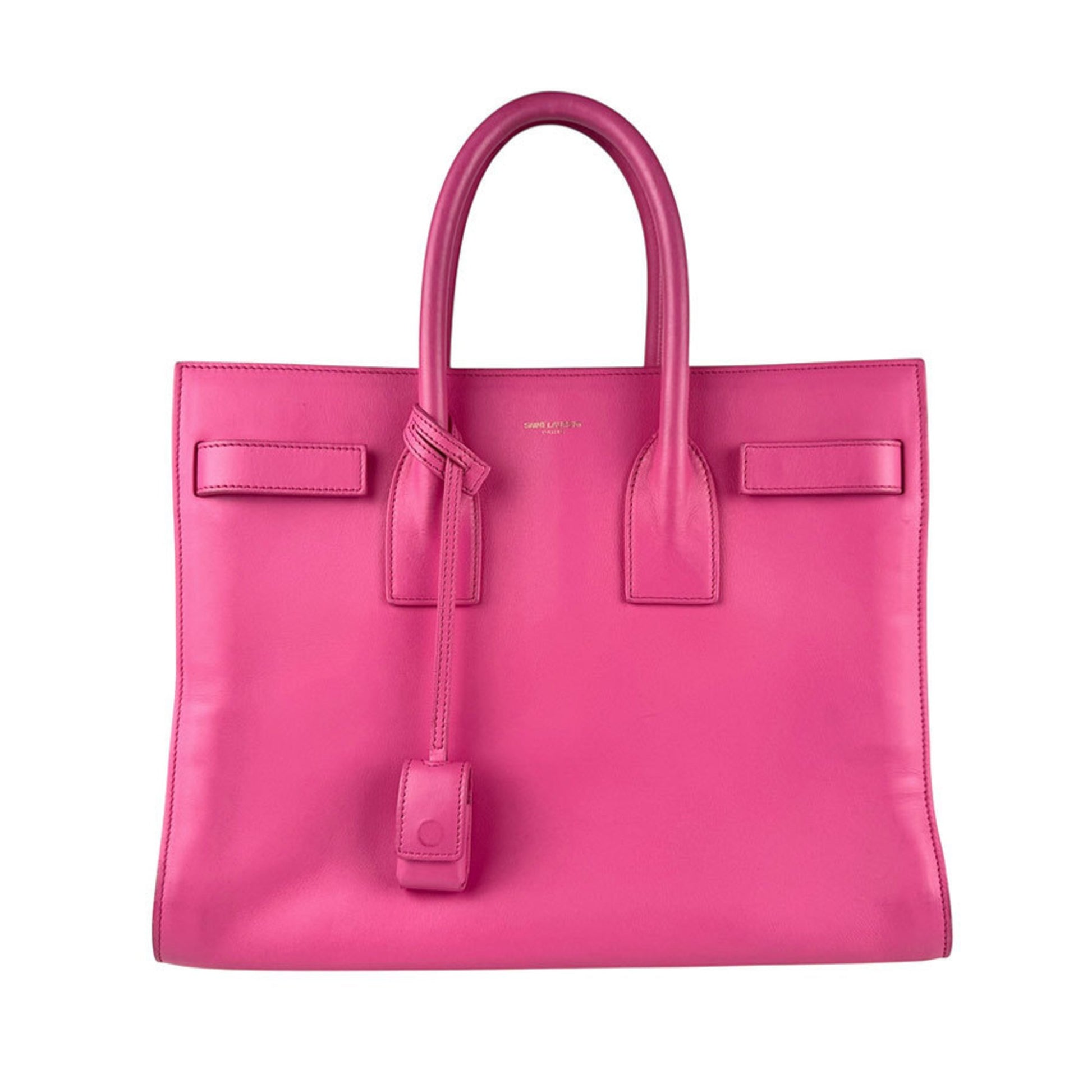 Saint Laurent Sac de jour, Pink, Leather, handbag