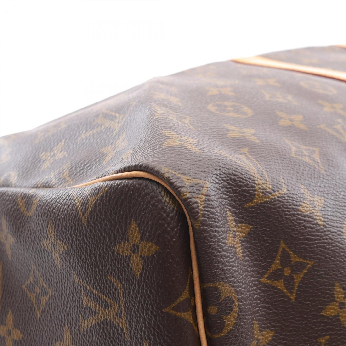 Louis Vuitton Keepall 55, Brown, Canvas, travel