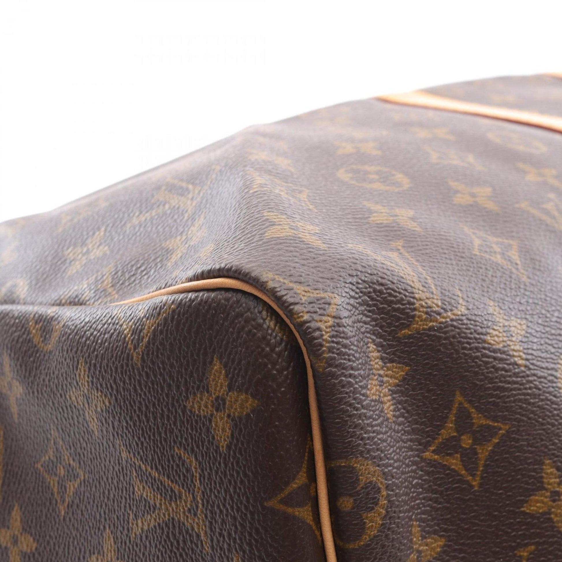 Louis Vuitton Keepall 55, Brown, Canvas, travel
