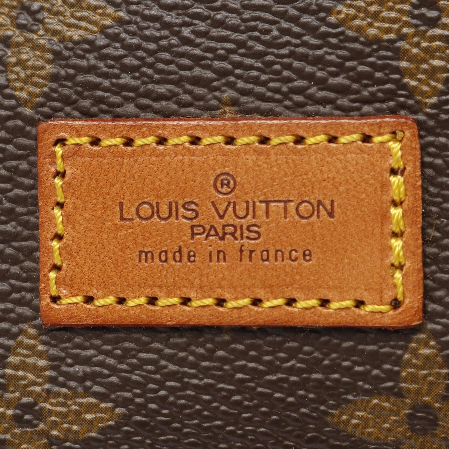 Louis Vuitton Saumur, Brown, "CANVAS, LEATHER", shoulder