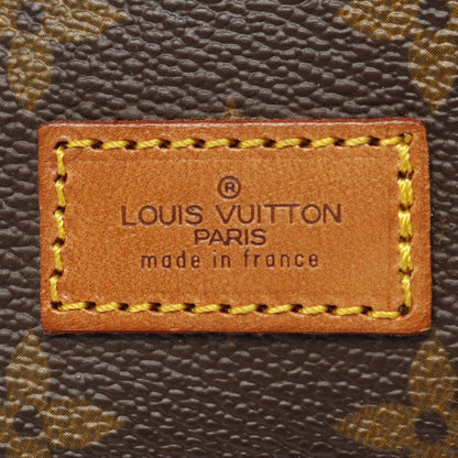 Louis Vuitton Saumur, Brown, "CANVAS, LEATHER", shoulder