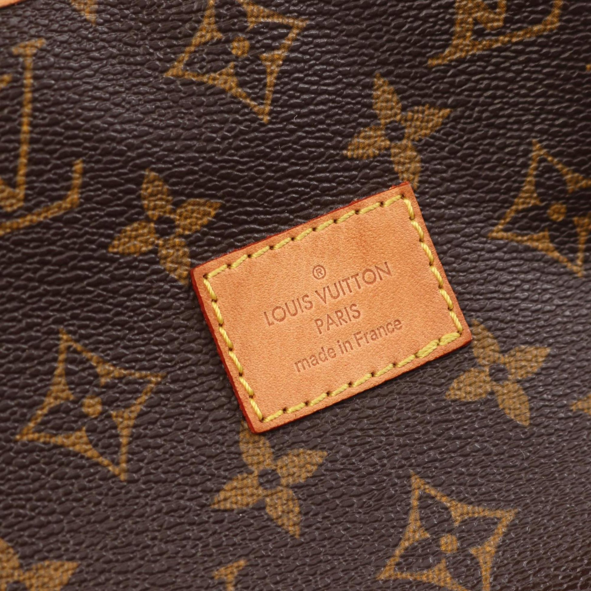 Louis Vuitton Saumur 30, Brown, "CANVAS, LEATHER", shoulder