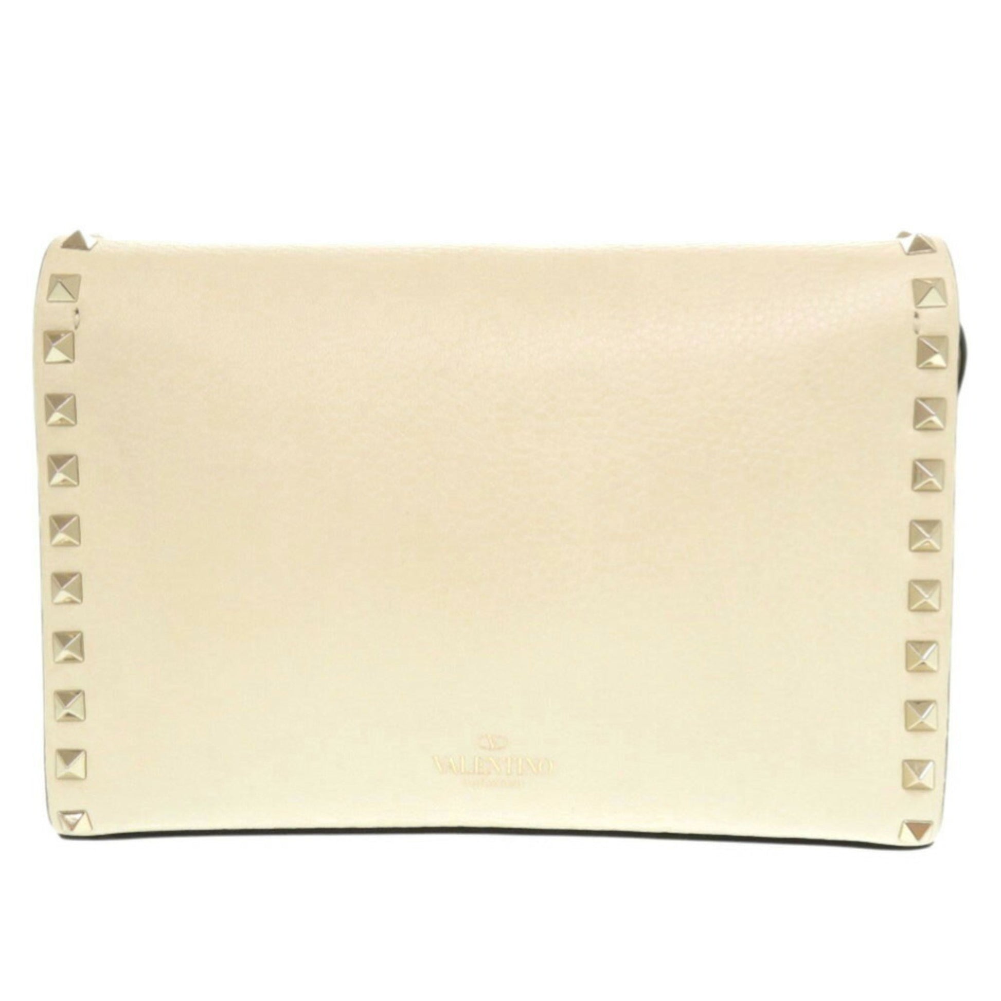 Valentino Garavani Rockstud, Beige, Leather, shoulder
