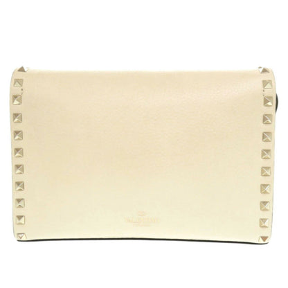 Valentino Garavani Rockstud, Beige, Leather, shoulder