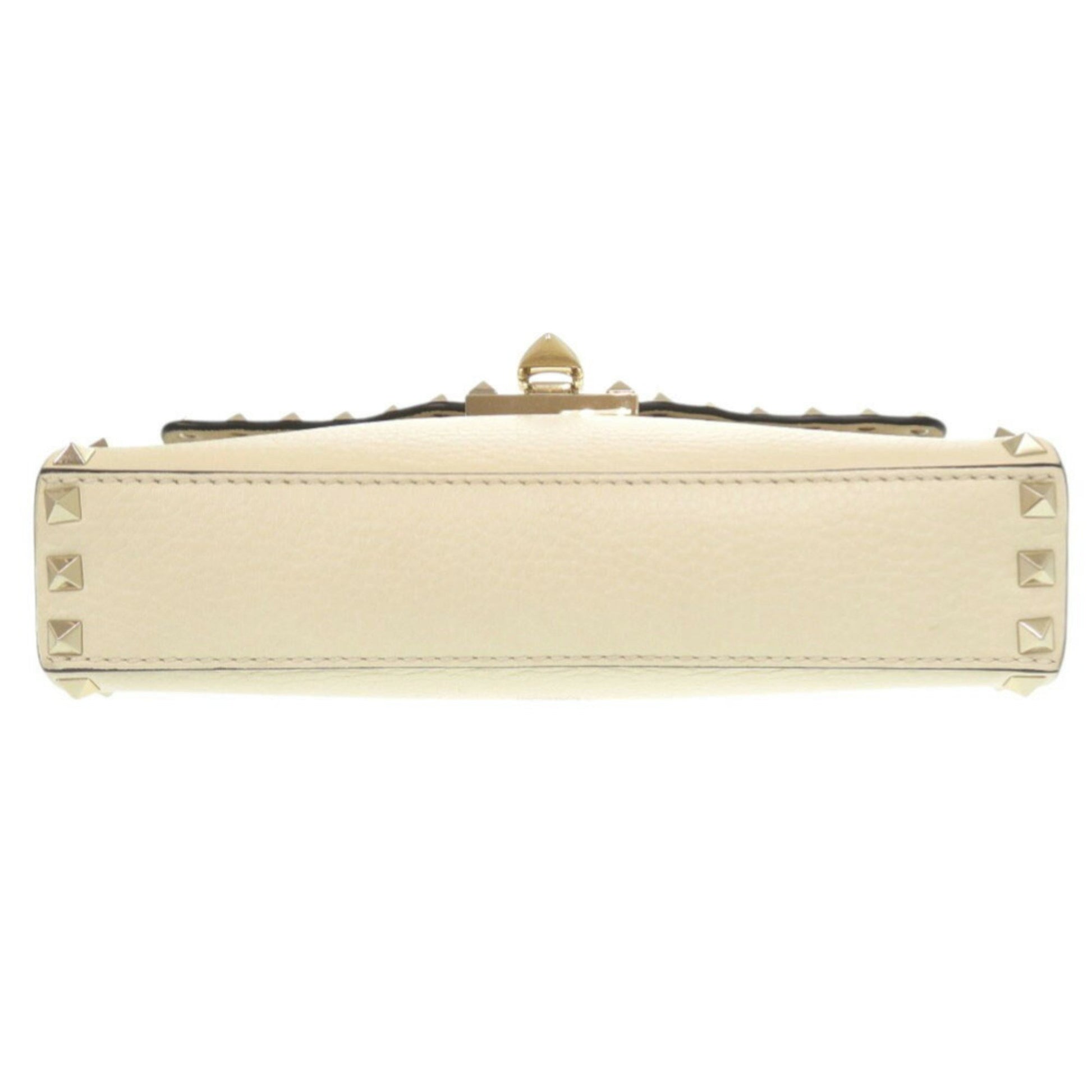 Valentino Garavani Rockstud, Beige, Leather, shoulder