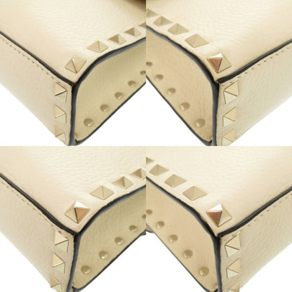 Valentino Garavani Rockstud, Beige, Leather, shoulder