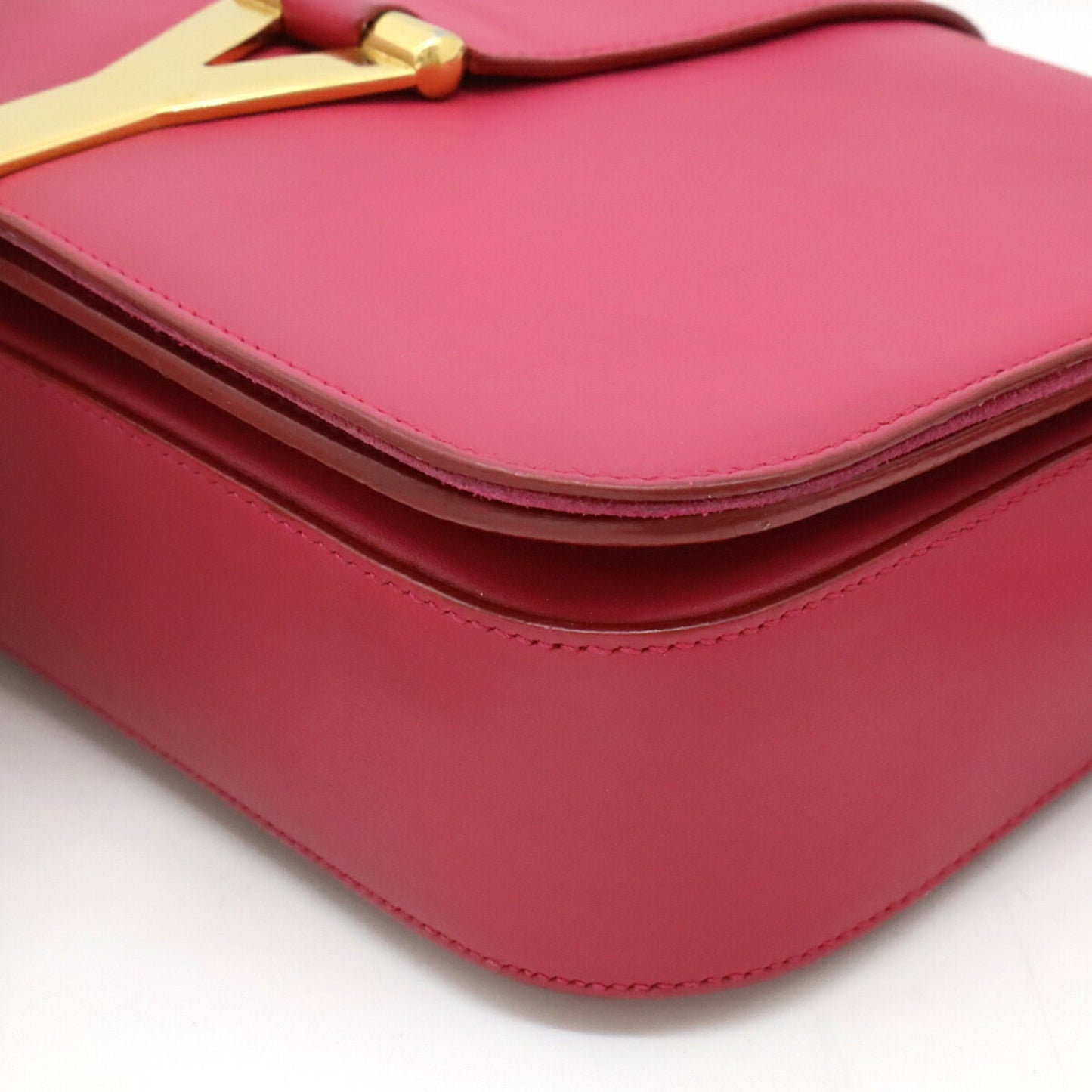 Saint Laurent Y line, Pink, Leather, shoulder