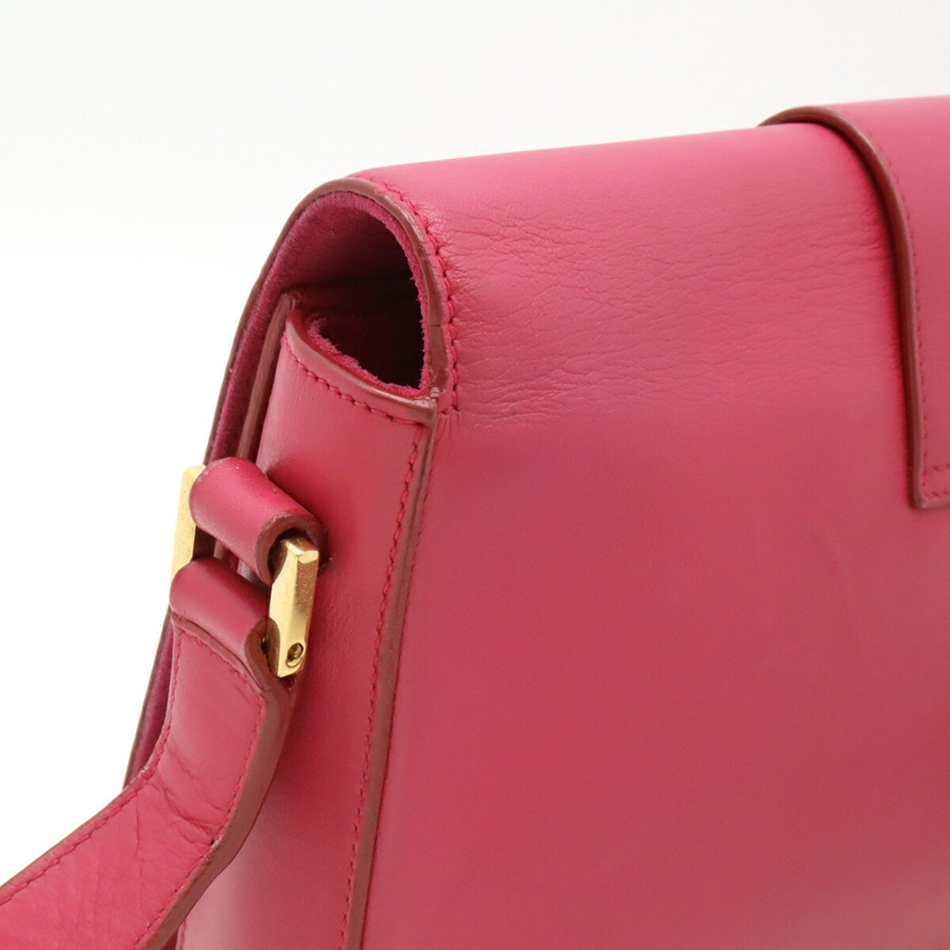 Saint Laurent Y line, Pink, Leather, shoulder