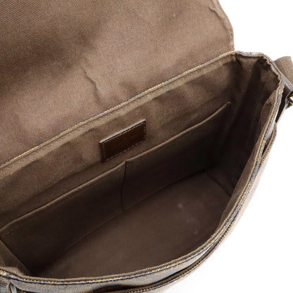 Louis Vuitton District, Brown, Canvas, shoulder