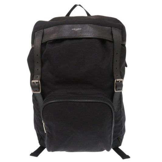 Saint Laurent -, Black, Synthetic, backpack