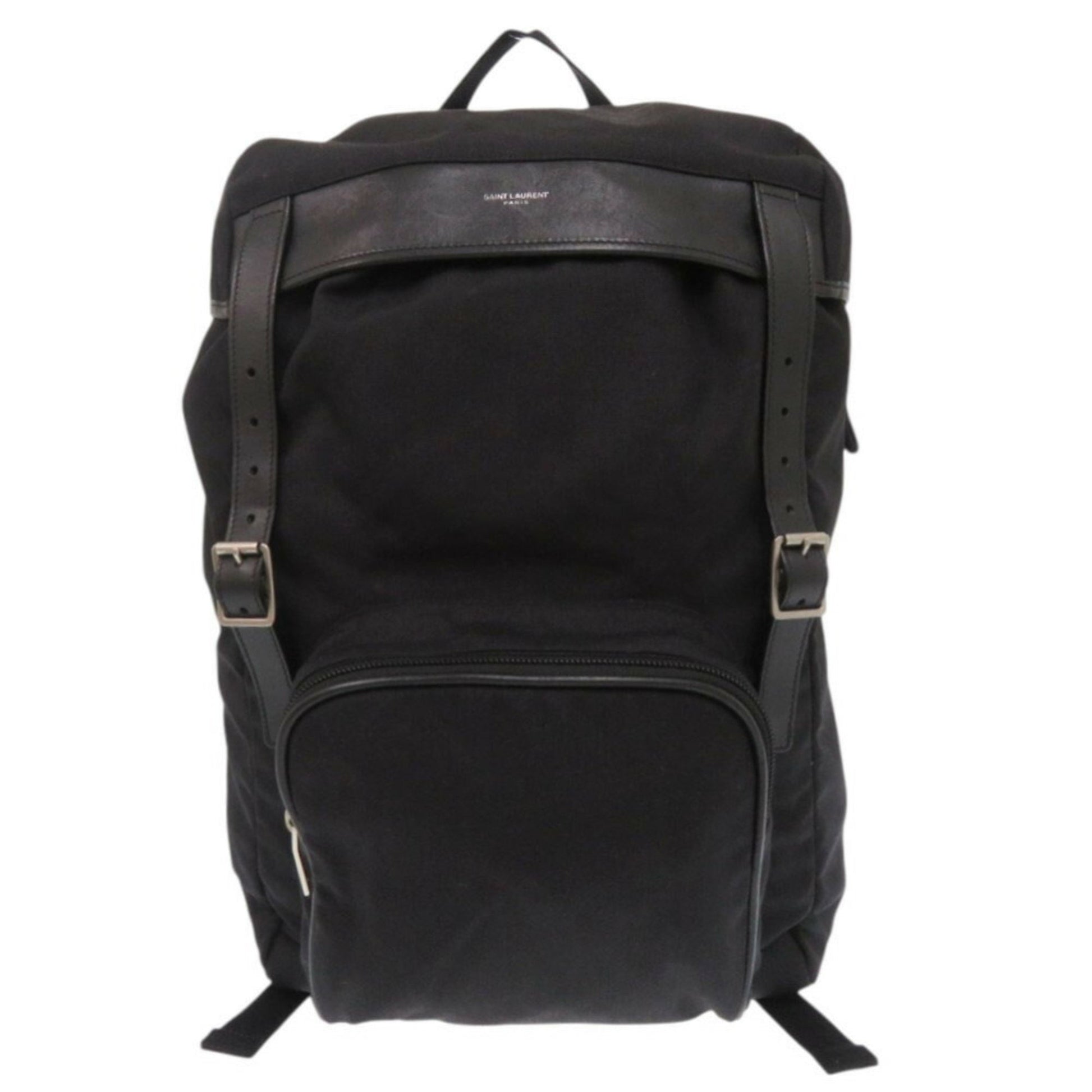 Saint Laurent -, Black, Synthetic, backpack