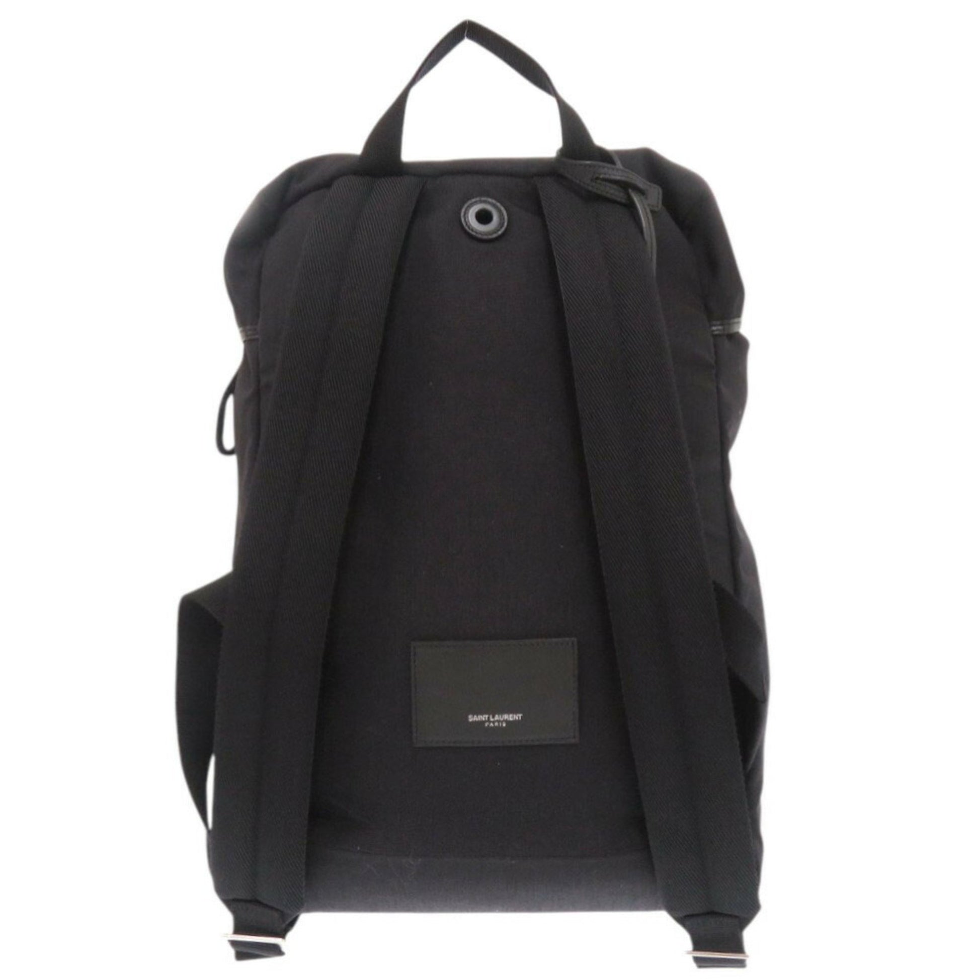 Saint Laurent -, Black, Synthetic, backpack