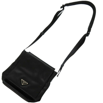 Prada, Black, Leather, shoulder