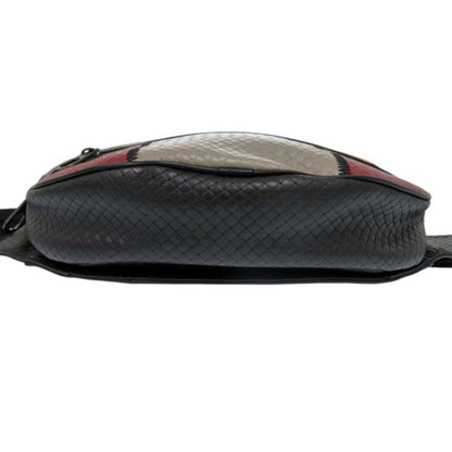 Bottega Veneta Intrecciato, Black, Leather, shoulder