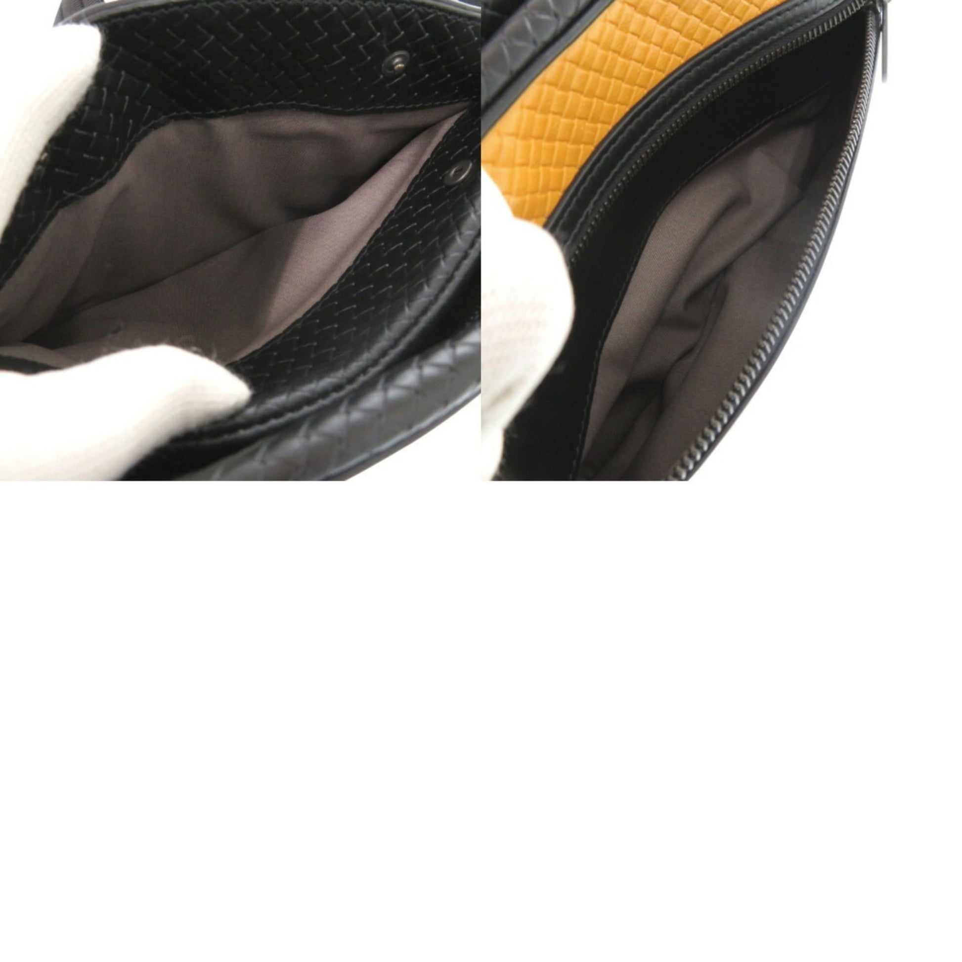 Bottega Veneta Intrecciato, Black, Leather, shoulder