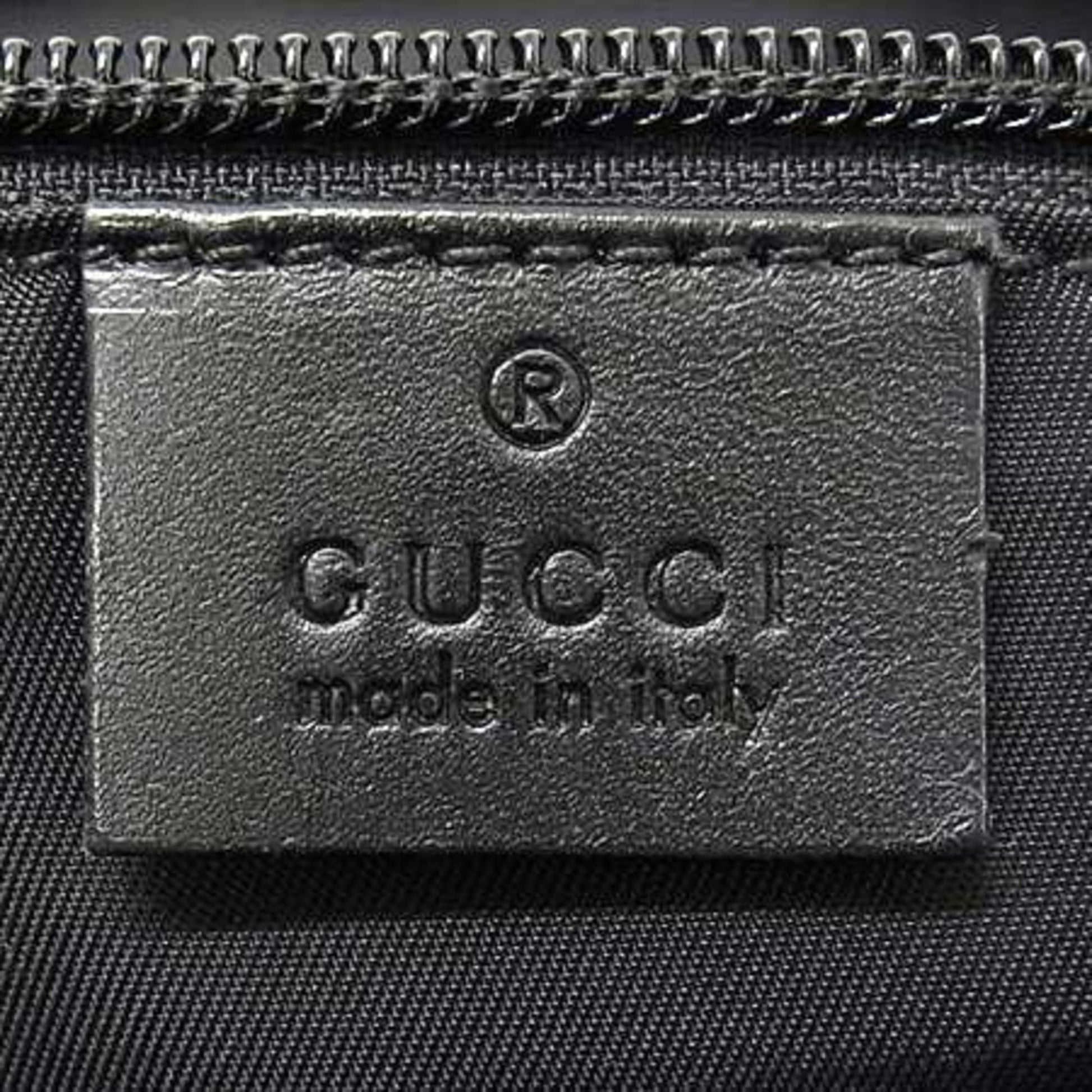 Gucci Sherry, Black, "CANVAS, LEATHER", shoulder