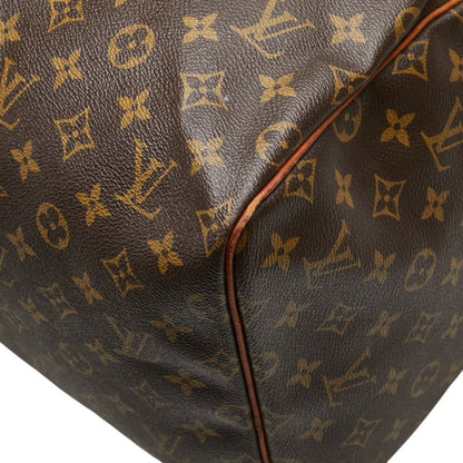 Louis Vuitton Keepall 55, Brown, Canvas, travel