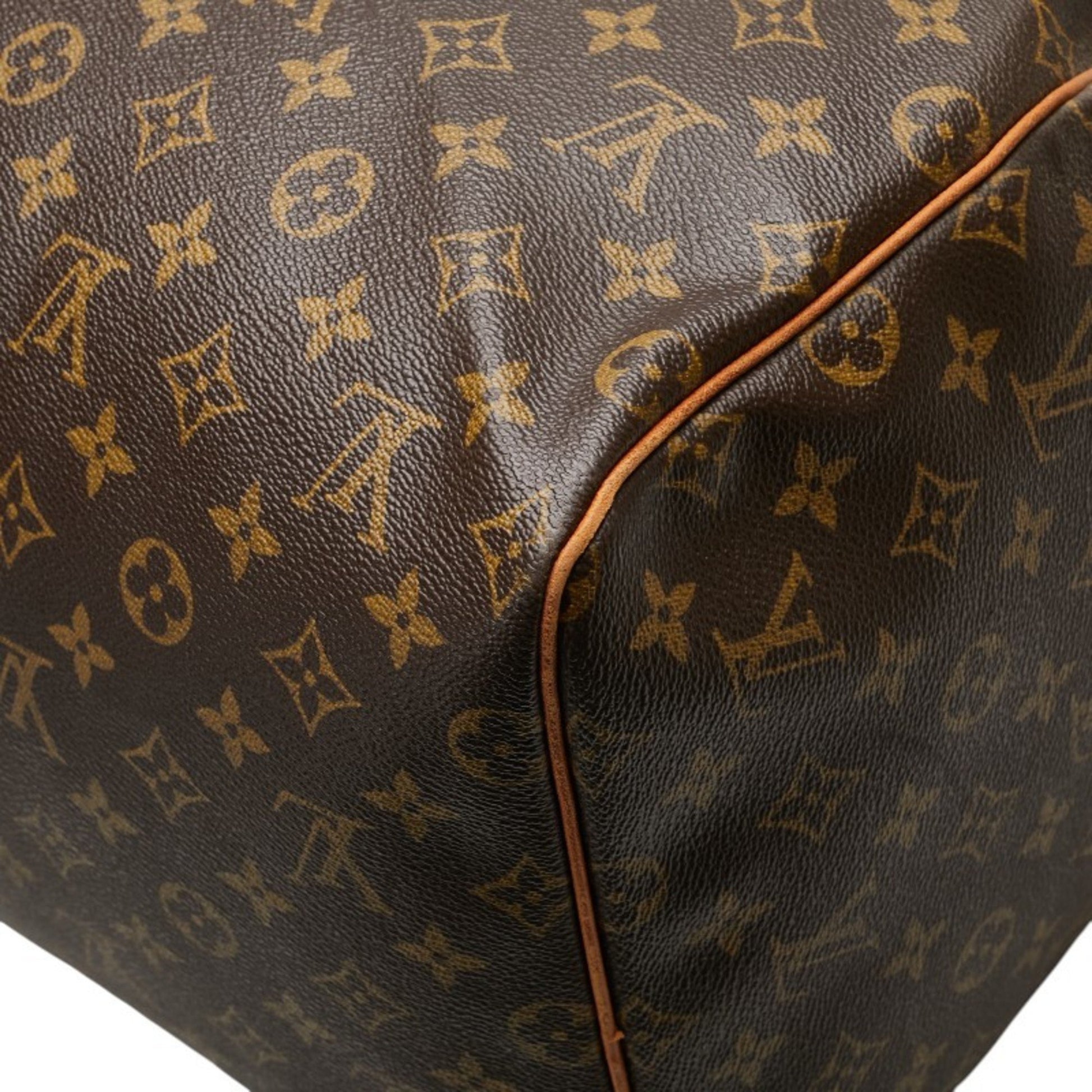 Louis Vuitton Keepall 55, Brown, Canvas, travel