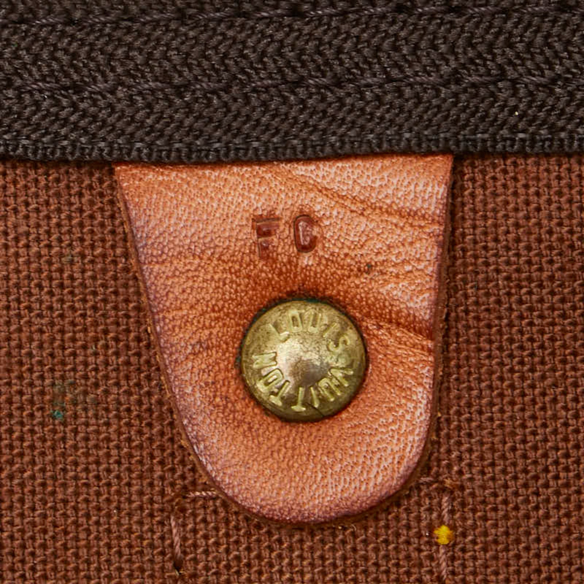 Louis Vuitton Keepall 50, Brown, Canvas, travel