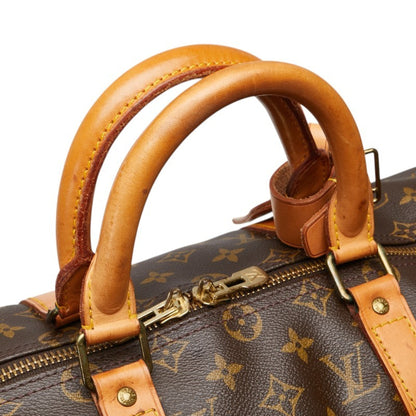 Louis Vuitton Keepall 50, Brown, Canvas, travel