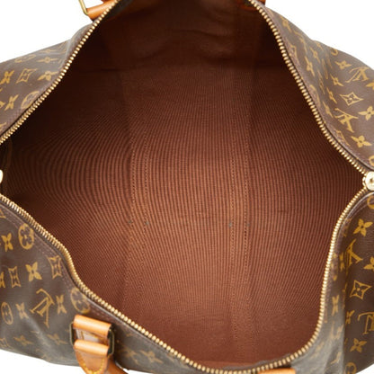 Louis Vuitton Keepall 50, Brown, Canvas, travel