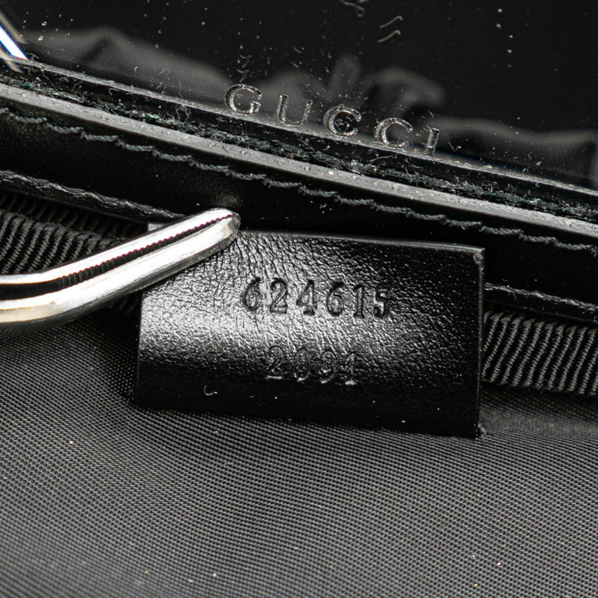 Gucci Marmont, Black, Leather, handbag