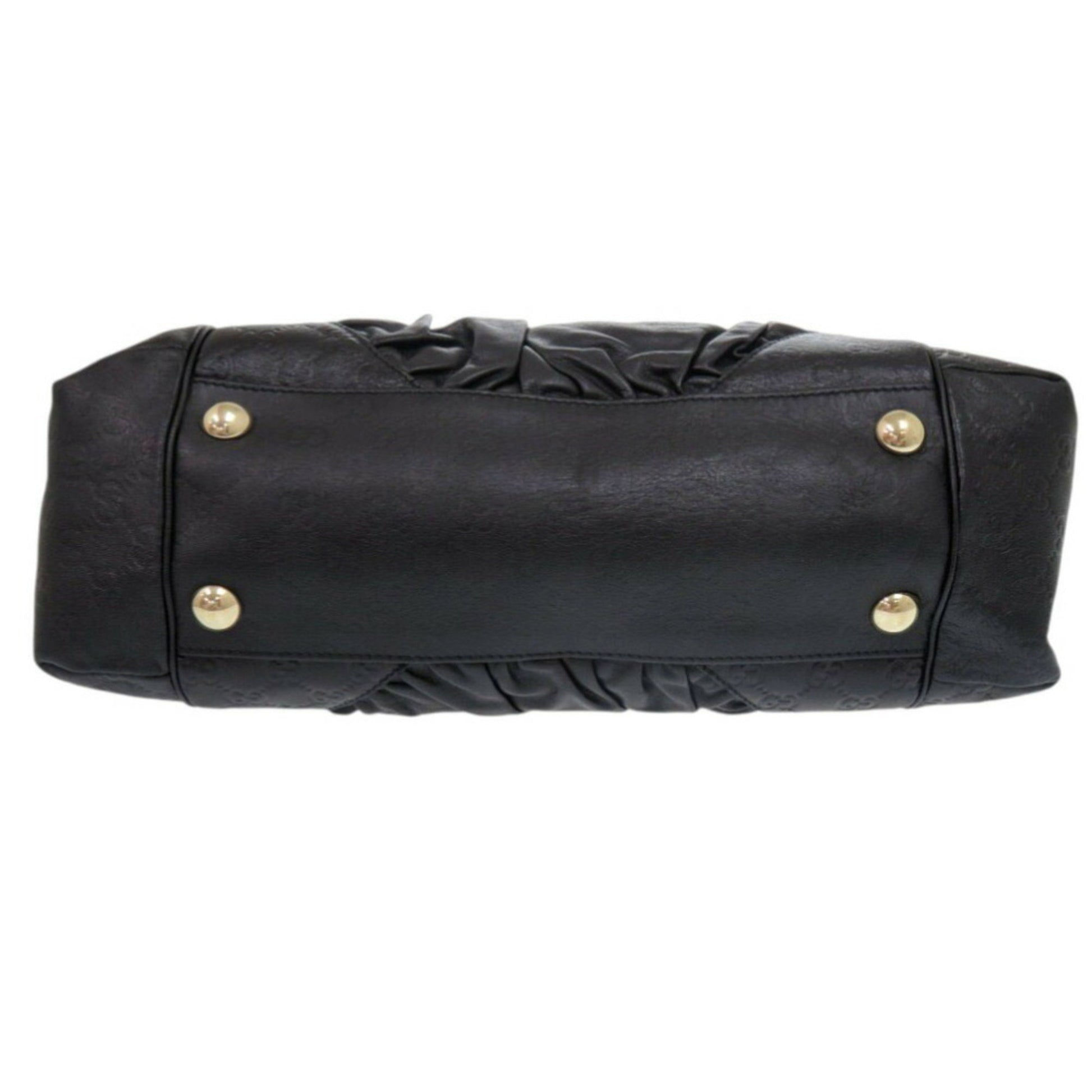 Gucci Guccissima, Black, Leather, tote